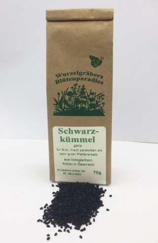 Schwarzkümmel - 70g kbA bio - ganze Früchte